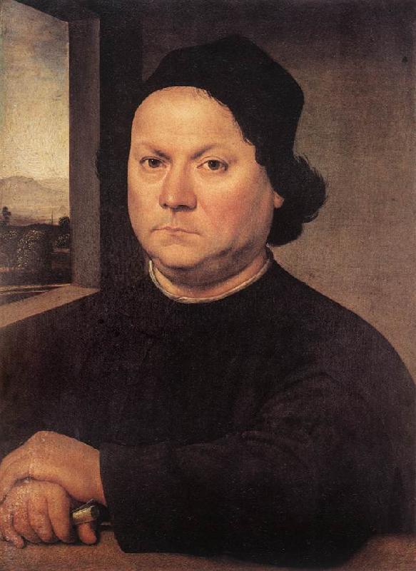 LORENZO DI CREDI Portrait of Perugino sf France oil painting art